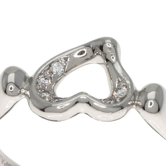 TIFFANY & CO. Platinum Diamond Ring - Picture 9 of 10